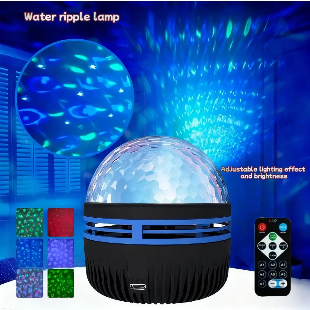 Smart RGB Galaxy Projector – Rotating Aurora Star Light